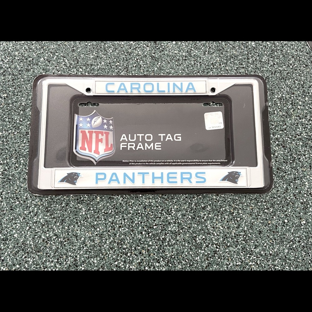 Carolina Panthers license plate frame